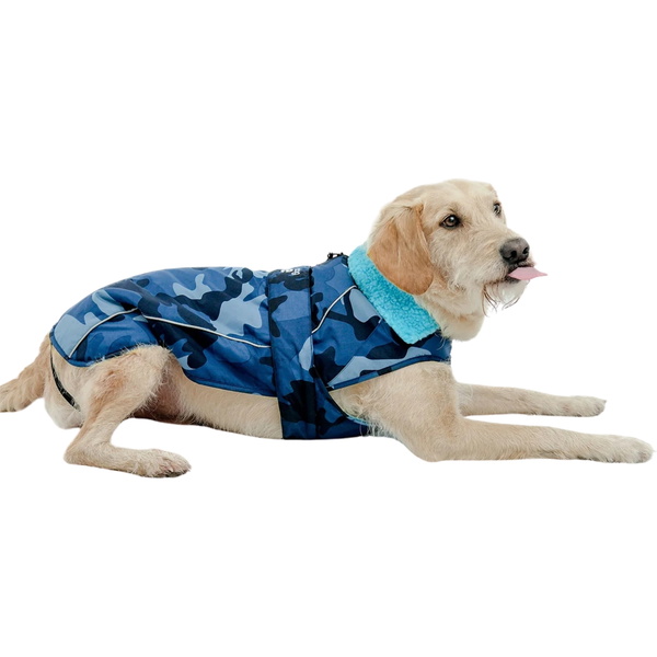 2026 Dryrobe Dog Coat V3DRDC - Blue / Camo